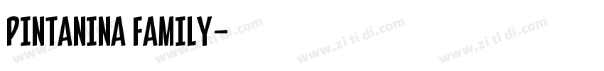 Pintanina Family字体转换 Pintanina Family字体转换